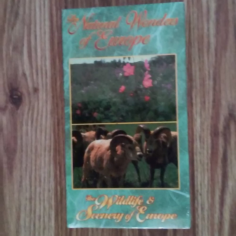 VHS Collectable Natural Wonders Of Europe Sealed In Plastic 52 Minutes Wildlife